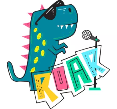 Tee-shirt enfant dinosaure cool qui chante - TenStickers