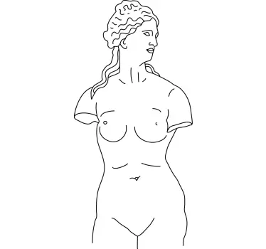 T-shirts silhouette féminine Élégante - TenStickers