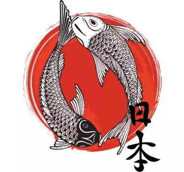 T-shirts poissons koi japonais - TenStickers
