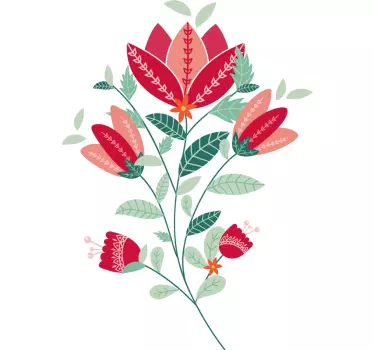 T-shirts arrangement de fleurs Épanouies - TenStickers