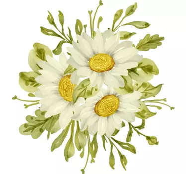T-shirts arrangement floral marguerite - TenStickers