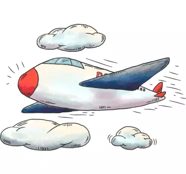 Tee shirt comme des garçons Avion au nez rouge - TenStickers