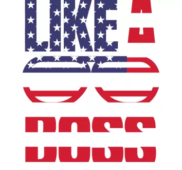 T-shirts comme un patron style drapeau américain - TenStickers