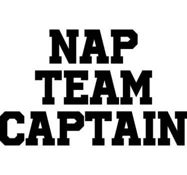 T-shirts capitaine de l'équipe de sieste - TenStickers