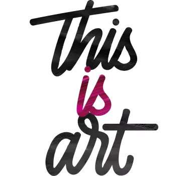 T-shirts ceci est de l'art - TenStickers