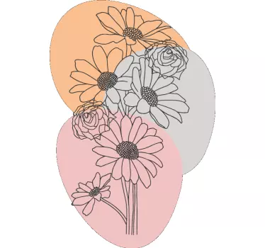 T-shirts design à motif floral - TenStickers