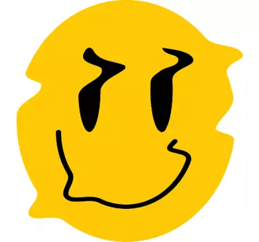 T-shirts Écusson jaune sourire - TenStickers