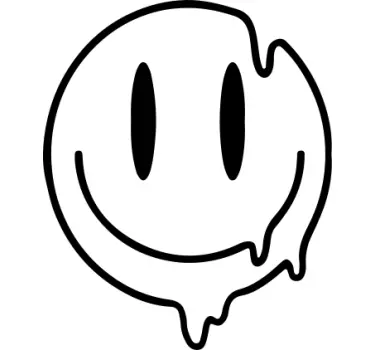 Tee shirt comme des garçons Icône smiley liquide - TenStickers