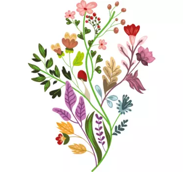 T-shirts style motif floral - TenStickers