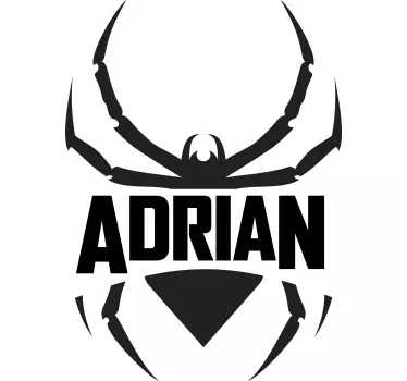 Tee-shirt enfant nom inspiré de spider - TenStickers