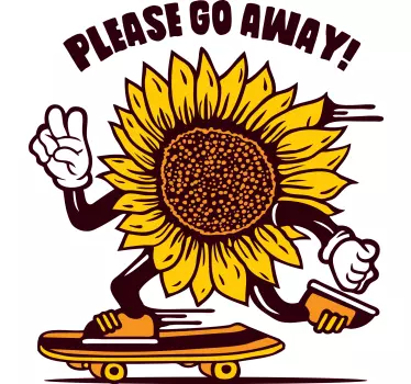 T-shirts ambiance skateboard tournesol - TenStickers