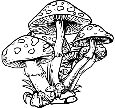 T-shirts design fantaisie champignon - TenStickers