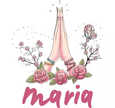 Tee-shirt personnalisé mains en prière graphique - TenStickers