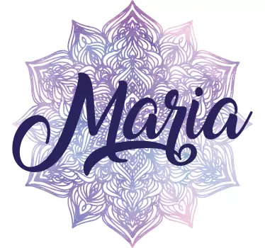 Tee-shirt personnalisé mandala avec prénom - TenStickers