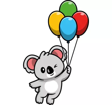 Tee shirt comme des garçons Koala gris avec ballon - TenStickers