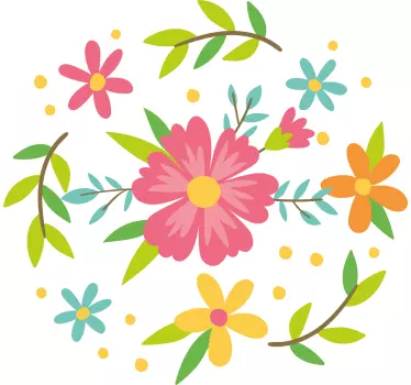T-shirts motif floral printanier - TenStickers