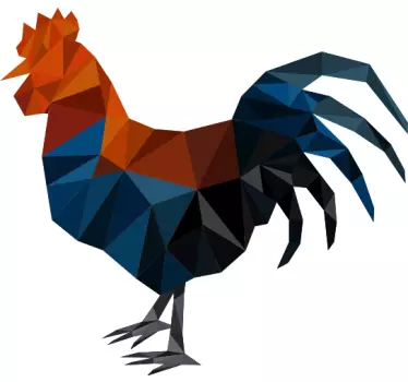 T-shirts en forme de coq coloré - TenStickers