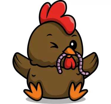 T-shirts poulette mignonne avec vers - TenStickers