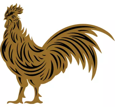 T-shirts silhouette de coq majestueux - TenStickers