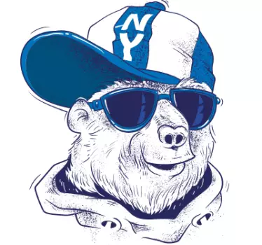 T-shirts singe cool en lunettes de soleil - TenStickers