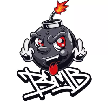 T-shirts personnage de dessin animé explosif - TenStickers