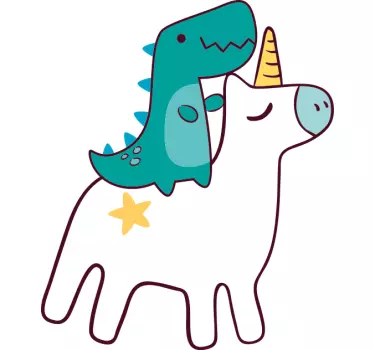 T-shirts aventure de licorne fantaisiste - TenStickers