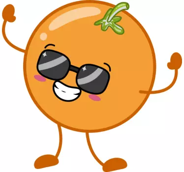 T-shirts personnage orange joyeux - TenStickers