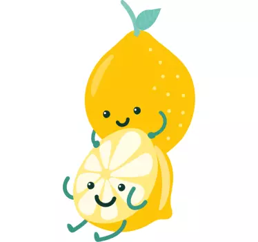 T-shirts personnages citron joyeux - TenStickers