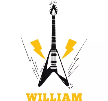 T-shirts guitare électrique personnalisée - TenStickers