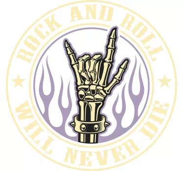 T-shirts geste de la main rock - TenStickers