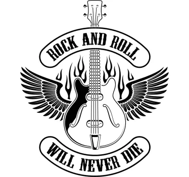 T-shirts ambiance rock and roll - TenStickers