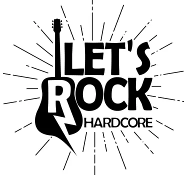 T-shirts let's rock t-shirt - TenStickers