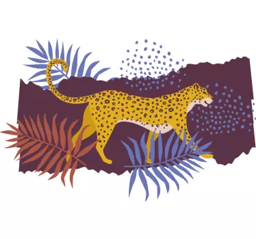T-shirts style forestier léopard charmant - TenStickers