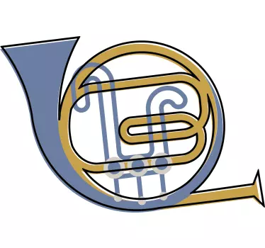T-shirts symbole de la corne musicale - TenStickers