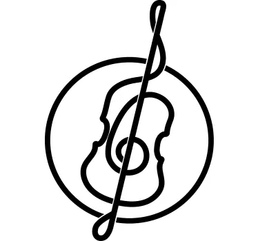 T-shirts silhouette de note musicale - TenStickers