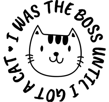 T-shirts humour mignon de chat - TenStickers