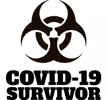T-shirts déclaration de survivant du covid-19 - TenStickers