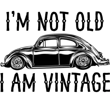 T-shirts humour voiture vintage - TenStickers