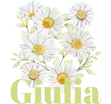 Tee-shirt personnalisé graphique floral - TenStickers