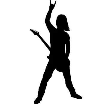 T-shirts pose de rockeur audacieuse - TenStickers