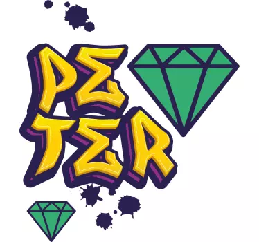 Tee-shirt personnalisé design peter diamond - TenStickers