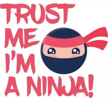 Tee-shirt enfant ninja faites-moi confiance - TenStickers