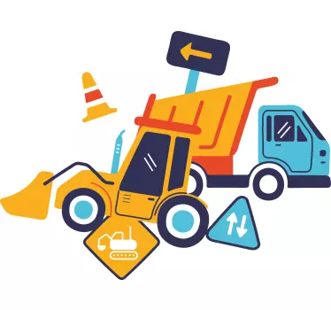 Tee-shirt enfant véhicule de chantier - TenStickers