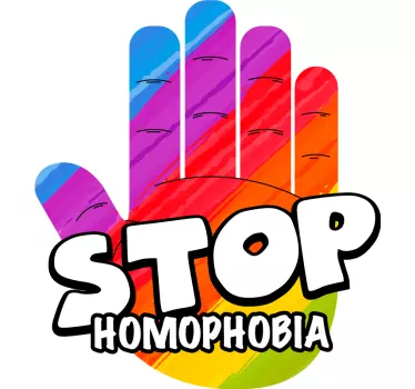 T-shirts message stop à l'homophobie - TenStickers