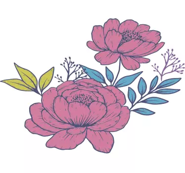 Tee-shirt enfant fleurs Épanouies - TenStickers