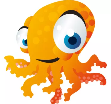 Tee-shirt enfant personnage pieuvre joyeuse - TenStickers