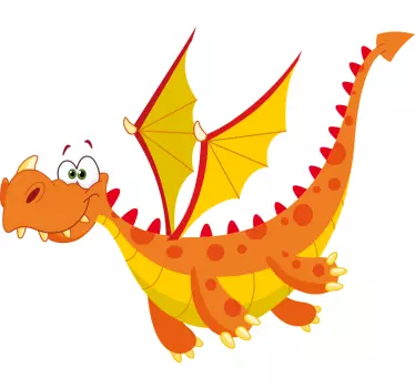 Tee-shirt enfant dragon de dessin animé joyeux - TenStickers