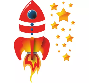 Tee-shirt enfant aventure en fusée - TenStickers