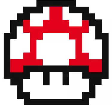T-shirts champignon rouge pixélisé - TenStickers
