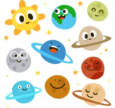 Tee-shirt enfant personnages planétaires - TenStickers
